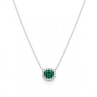 Collana Casciola Gioielli Donna SMERALDO in Oro bianco Smeraldo 1.07 Ct COSM107 - COSM107